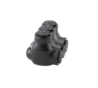 Conectores de Cable Eléctrico Negros UL QMS-S3-0-3, Conectores Multi-Tap Aislados, Terminales LUG de Entrada de un Solo Lado, UL y No UL