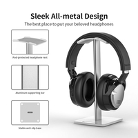 Nouveau support de casque d'abeille support de casque support d'écouteur noir blanc avec barre de support en aluminium appui-tête Flexible ABS Base solide