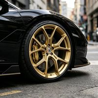 Jantes en aluminium forgé concaves dorées de 15, 16, 17, 18, 19, 20 pouces, 5x108, 5x100, 5x114.3, 5x120 pour Audi, Mercedes AMG, BMW E46, E38, E21