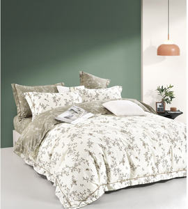 Nuovo set di trapunte stampate in cotone stampato da 7 pezzi 5 pezzi con stampa doppio set di trapunte con stampa singola regina con borse - Product Image 1