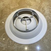 Diffuseur d'air rond en aluminium sur mesure pour plafond, pour la climatisation centrale des bureaux, alimentation et retour d'air HVAC