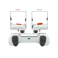 Boutons arrière surélevés pour manette PS5, plusieurs couleurs, toucher doux, ABS premium durable, boutons personnalisés pour option de partage