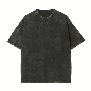 High Quality 100 Cotton Acid Wash 230Gsm Heavyweight T Shirt For Men Custom T Shirt Custom T Shirt