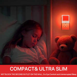 Pasillo Sensor de movimiento Lámparas de noche Enchufe Led Luz de noche Rojo Ámbar Sensor de movimiento Luz de noche - Product Image 5