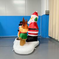 Décorations de jardin gonflables sur le thème de Noël, fabriquées en usine, avec logo, décorations gonflables sur le thème des dessins animés