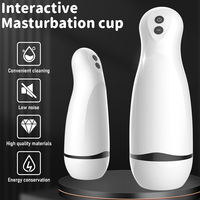 YAQU Copa de Masturbación Multifuncional con Modo de Vibración, Pene Vibrador de 9.13 Pulgadas, Juguetes de Masturbación para Hombres con Vibración Automática