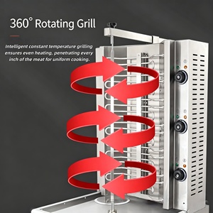 Máquina Asadora <span class=keywords><strong>de</strong></span> <span class=keywords><strong>Pollos</strong></span> Comercial a Gas, Parrilla Giratoria para Barbacoa, Máquina Automática para Kebab, Alta Productividad para Supermercados - Product Image 5