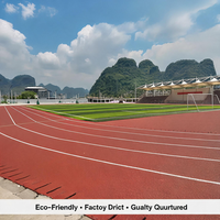 RunSure Matériau de piste athlétique en PU écologique de qualité professionnelle 400m, absorption des chocs, épaisseur personnalisable, multicolore, pour le sport