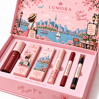 Boîte cadeau magnétique de luxe pour cosmétiques, emballage rigide de luxe pour rouge à lèvres, crayon à sourcils, mascara et gloss à lèvres