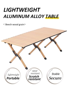 <span class=keywords><strong>Table</strong></span> <span class=keywords><strong>de</strong></span> <span class=keywords><strong>camping</strong></span> pliante en métal légère, résistante aux intempéries, portable, gain <span class=keywords><strong>de</strong></span> place, pour patio, jardin, pique-nique, ranch, mobilier d'extérieur - Grande Vente - Product Image 4