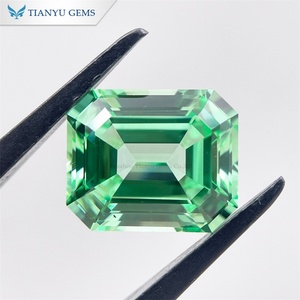 Tianyu อัญมณีแลปไพลินสีเขียวน้ำเงินเหลืองมรกตตัดสำหรับผู้หญิงทำเครื่องประดับ - Product Image 5