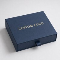 Boîte à tiroir personnalisée biodégradable pour homme, emballage cadeau en papier pour portefeuille en cuir de luxe avec logo, vente en gros OEM ODM