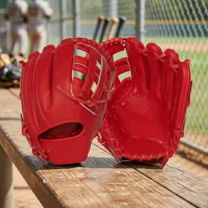 Gant de baseball personnalisé en cuir unisexe pour droitier, à doigts entiers, isolé, à paume fermée, pour entraînement de receveur, softball, fielding et activités de plein air - Product Image 3