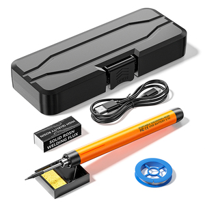 Kit de fer à souder sans fil portable, chauffe rapide, température réglable, batterie au lithium rechargeable, fer à souder LC-518 - Product Image 6