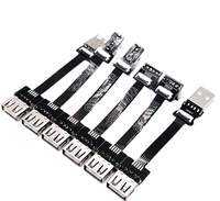 Flex Thin Flat FPC FPV USB 2.0-Datenverlängerungskabel 180-Grad-Winkel USB-Daten ladekabel