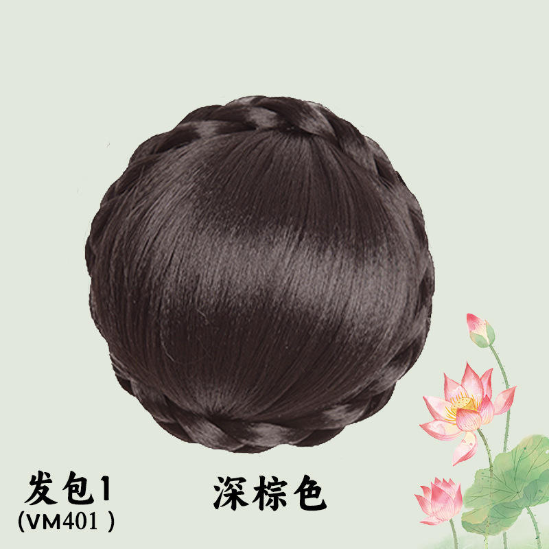 ทรงผมเกล้าสไตล์ราชวงศ์สำหรับสาวๆ [ถักเปียเดี่ยว] สีน้ำตาลเข้ม