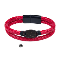 OEM/ODM NFC 213 Étanche, Bracelet en cuir de coque de noix de coco tendance, Boucle magnétique, RFID 13.56MHz, Contrôle d'accès intelligent pour Hôtels et Entreprises