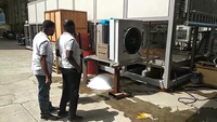 ZXshare Machine à glace en paillettes industrielle exportée, machine à glace en paillettes de 4 tonnes, machine à glace en paillettes d'eau de mer, machine à glace en paillettes marine