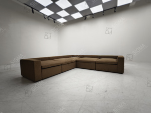 High End Best Price L Shape Upholstered Soft Performance Fabric Living Room Modular Set - Product Image 3
