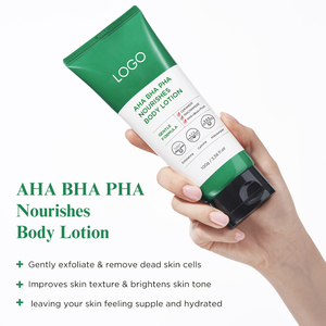 Fabrication de soins corporels sur mesure, formule douce exfoliante, lissante, <span class=keywords><strong>AHA</strong></span> <span class=keywords><strong>BHA</strong></span> <span class=keywords><strong>PHA</strong></span>, nourrissante, <span class=keywords><strong>lotion</strong></span> pour le corps pour peaux sèches - Product Image 4