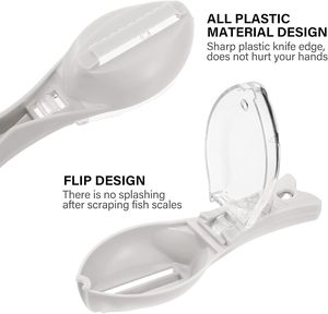 Removedor de Escamas de Pescado Manual, Herramienta Profesional para Limpiar Escamas de Pescado, Raspador de Pescado para Cocina - Product Image 3