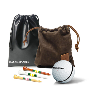Bolsa de Cuero PU para Pelotas de Golf con Logotipo Personalizado, Bolsa para Objetos de Valor de Golf - Product Image 1