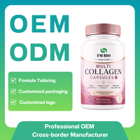 Capsules de collagène multiples HA Vitamine C Complément alimentaire quotidien pour la beauté et le bien-être de la peau, des cheveux, des ongles et des articulations