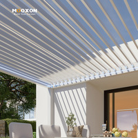 Pergola bioclimatique motorisée en aluminium, abri de voiture extérieur, imperméable et résistant à la pluie, directement de l'usine