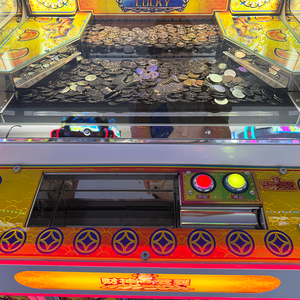 Grande machine de divertissement d'arcade en métal, commerciale, avec garantie 1 an, jeu de poussée de pièces Magician, grue et loterie anglaise, <span class=keywords><strong>pour</strong></span> enfants - Product Image 5