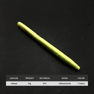 Pesca Bass Pike Zander 10g señuelo de Pesca Leurre Souple Wobblers cebo suave pesca Senko gusano 140mm palo gusano cebos para todos los peces - Product Image 2