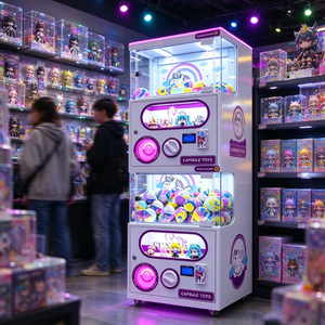 Coin Operated Capsule Toy Vending Machine with LED Light Up Cabinet Twist <strong>Knob</strong> Control for Shopping Mall Kids Indoor Playground - Product Image 6