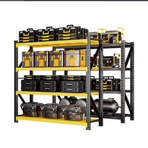 Nhà máy sản xuất chải thép 2 lớp boltless nhiệm vụ ánh sáng chống ăn mòn bảo vệ kho lưu trữ giá kệ 2000mm chiều dài - Product Image 1