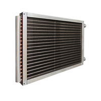 Aidea - Intercambiador de Calor Industrial de Tubos Aletados para Sistemas HVAC, Núcleo PLC de Cobre/Aluminio/Acero Inoxidable, Alta Transferencia de Calor