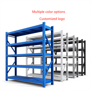 Phổ Biến Kim Loại Màu Đỏ Kệ Nhiệm Vụ Nặng Nề Thép Giá Bảo Vệ Ăn Mòn Kho Hiển Thị Kệ Kho Đơn Vị - Product Image 2