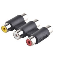 Adaptateur coupleur 3 RCA femelle vers 3 RCA femelle