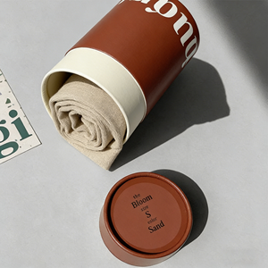 Custom Logo Recyclable Biodegradable Kraft Round Cylinder Paper Tube With Vanishing Finish For Underwear <strong>Socks</strong> T-Shirt <strong>Packaging</strong> - Product Image 2