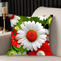 Taie d'oreiller belles fleurs décor à la maison imprimé canapé taie d'oreiller dossier chaise housse de coussin mode nouveau cadeau personnalisé