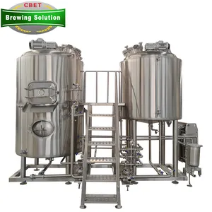 Equipamento comercial de fabricação de cerveja micro máquina de cervejaria artesanal 200L 300L 500L 1000L por lote fermentador cônico para venda