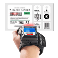 Escáner Portátil de Bolsillo con Sistema Android 10, Cuatro Núcleos, Visibilidad de Datos, Lector de Códigos QR y de Barras 2D para Uso con Guantes, USB, Batería de 950 mAh
