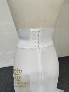 QUEENSGOWN <span class=keywords><strong>Jupon</strong></span> sirène <span class=keywords><strong>pour</strong></span> <span class=keywords><strong>robe</strong></span> de mariée, volumineux, 2 cerceaux, 2 couches de tulle, sous-jupe en crinoline, <span class=keywords><strong>jupon</strong></span> de mariée trompette - Product Image 5