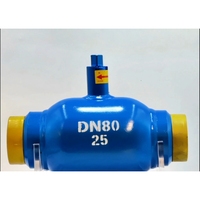 Vanne à boisseau sphérique manuelle DN20-DN150 à commande manuelle, entièrement soudée, avec joint PTFE, pour eau, OEM