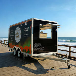 Ice Cream Concession Trailer Street Tea Coffee Hot Dog Cart Remorque Food Truck with Full Kitchen Equipment - Product Image 6