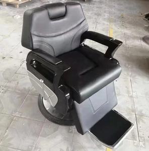 Silla de peluquero de lujo <span class=keywords><strong>LC</strong></span>, equipo de salón de corte de pelo de cuero sintético con bomba hidráulica para peluquerías - Product Image 2