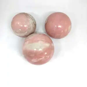 Esfera de ópalo Rosa natural al por mayor, esfera de cristal natural, artesanía de cristal de 5 cm para decoración del hogar