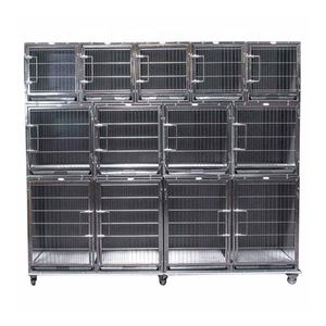 Veteriner hastanesi kliniği paslanmaz çelik Pet gösteren kafesleri köpek kedi hayvan - Product Image 1