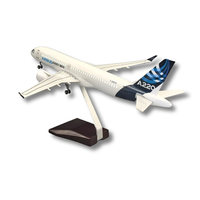Cadeaux d'affaires promotionnels, avion A220 en résine de grande taille (38 cm) rechargeable, avec lumières LED, à vendre