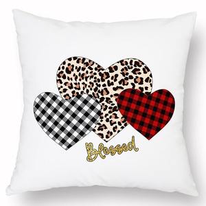 Sarung Bantal Rajut Modern Motif Kartun Natal Ramah Lingkungan Bahan Linen dengan Ritsleting Dekorasi Rumah Selamat Tahun Baru - Product Image 1