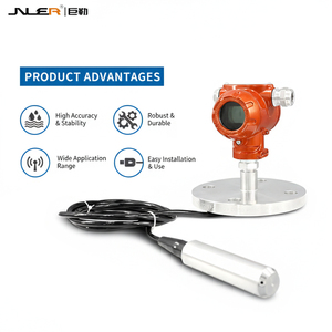 חיישן מפלס מים טבול חסין פיצוץ תעשייתי של JVLER 4-20mA RS485 משדר מפלס מתכת עמיד למים עם צג LCD - Product Image 1