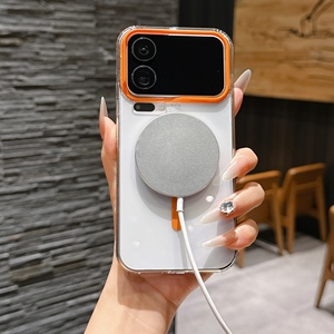 Transparent Magnetic Full Wrap Protection Lens Protective <b>Camera</b> Protect Wireless Charging Mobile Phone Cases <b>For</b> Xiaomi 17 Pro - Product Image 3