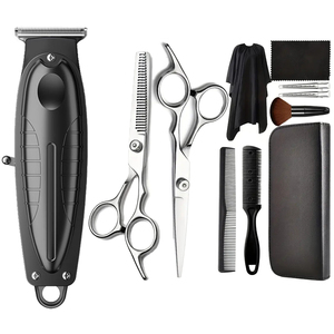 Hair Trimmer Hair Scissors Set Barber Cordless 0mm Zero Gapped Carving <b>Shaver</b> Men <b>Shaver</b> LCD Display Stainless Steel English - Product Image 3